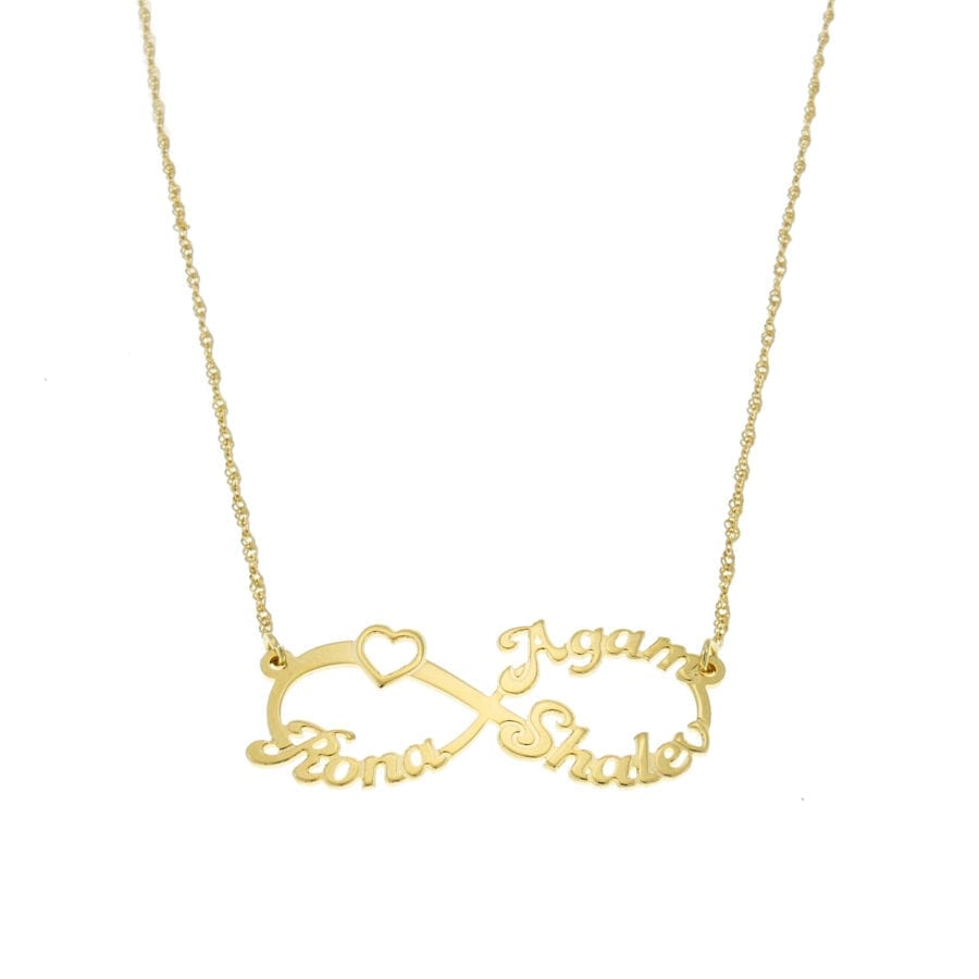 שרשרת אינפיניטי מעוטרת בלב לחריטה – עם אלמנט של לב , מכסף אמיתי. שרשרת אינפיניטי מעוטרת בלב לחריטה – עם אלמנט של לב , מכסף אמיתי.