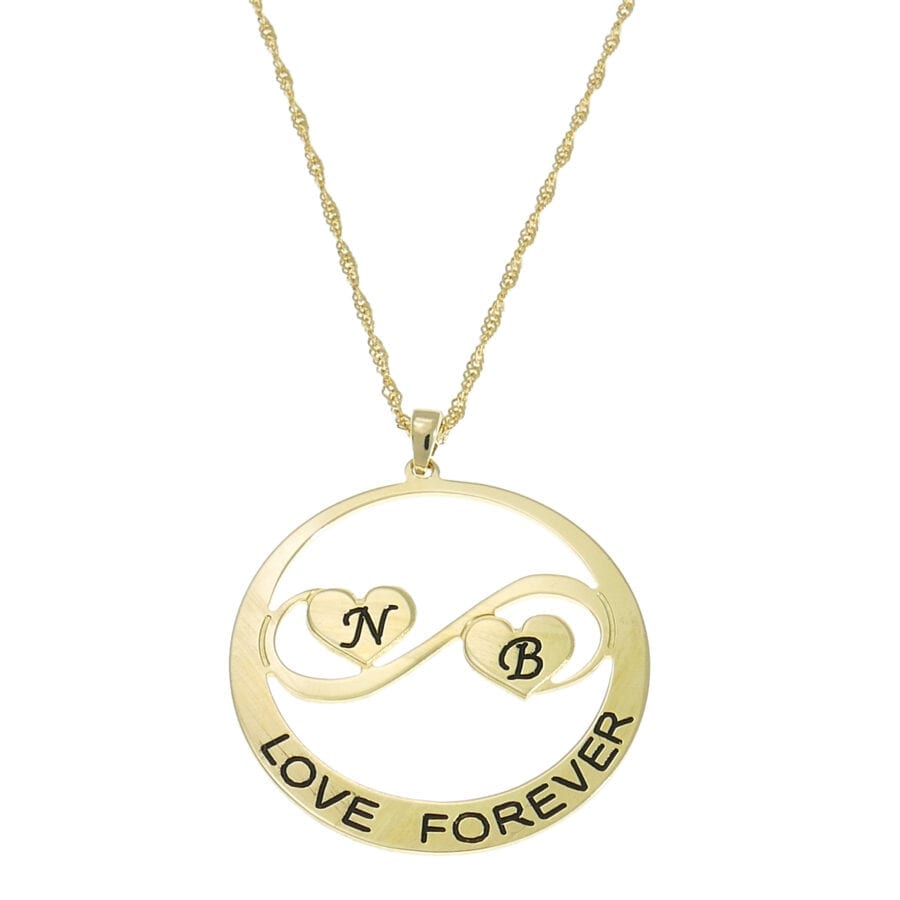 שרשרת אינפיניטי קלאסית בתוך מעגל לחריטה – שרשרת מכסף אמיתי 925! שרשרת אינפיניטי קלאסית בתוך מעגל לחריטה – שרשרת מכסף אמיתי 925!