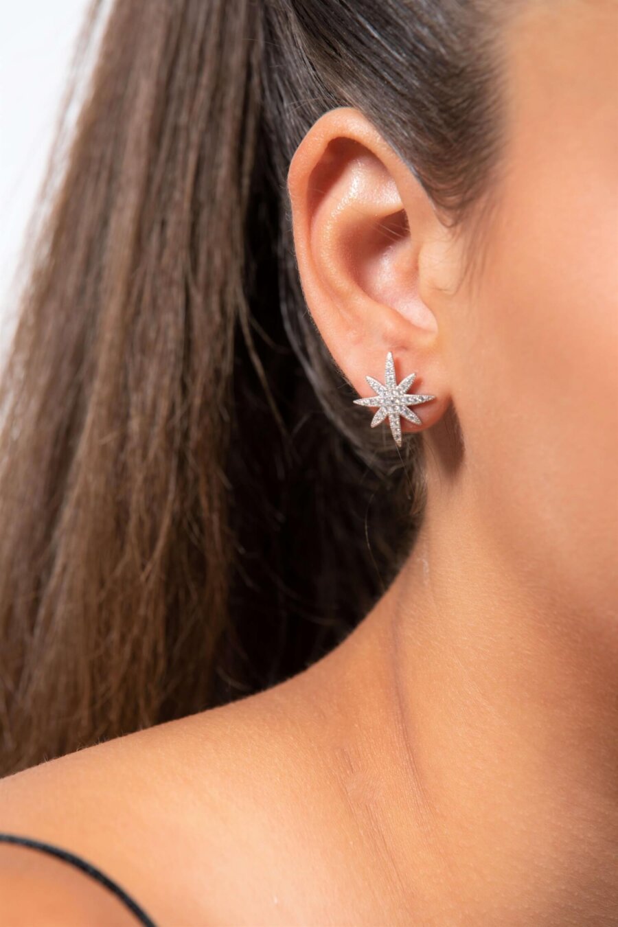 זוג עגילי כוכב קרח גדולים זוג עגילי כוכב קרח גדולים