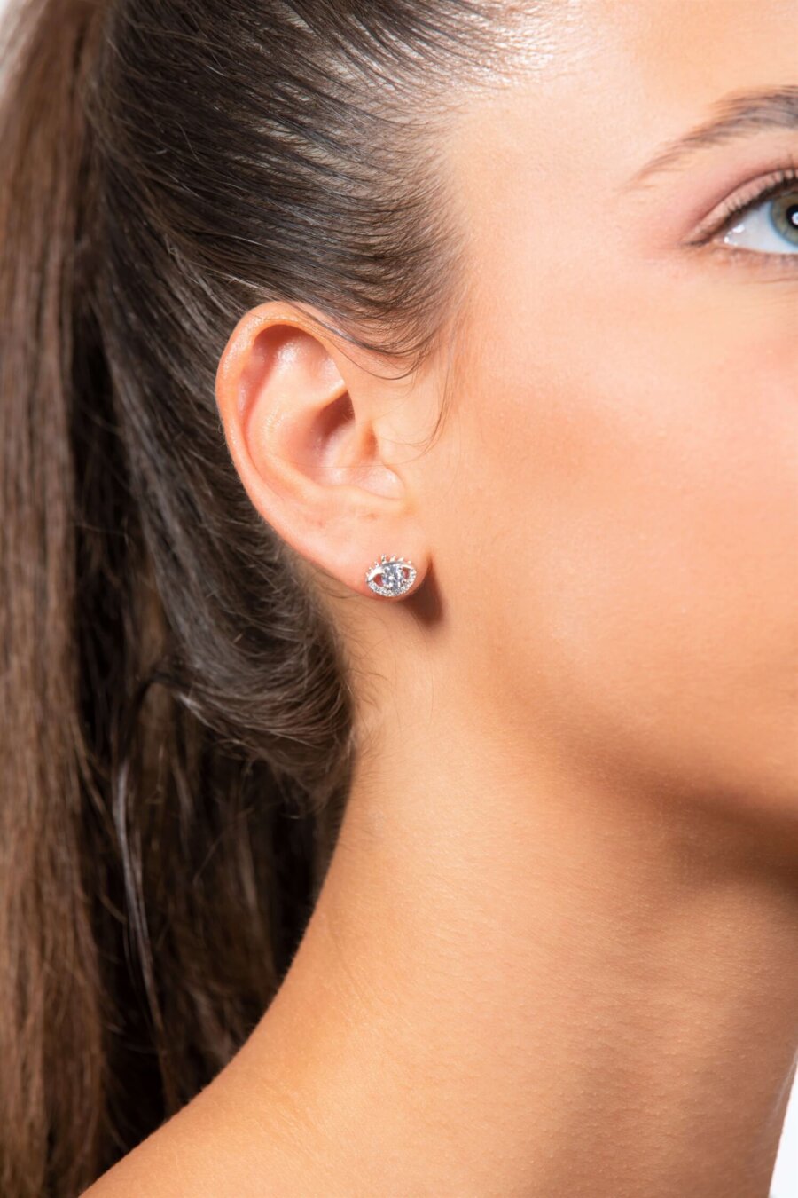 זוג עגילי עין עם ריסים זוג עגילי עין עם ריסים