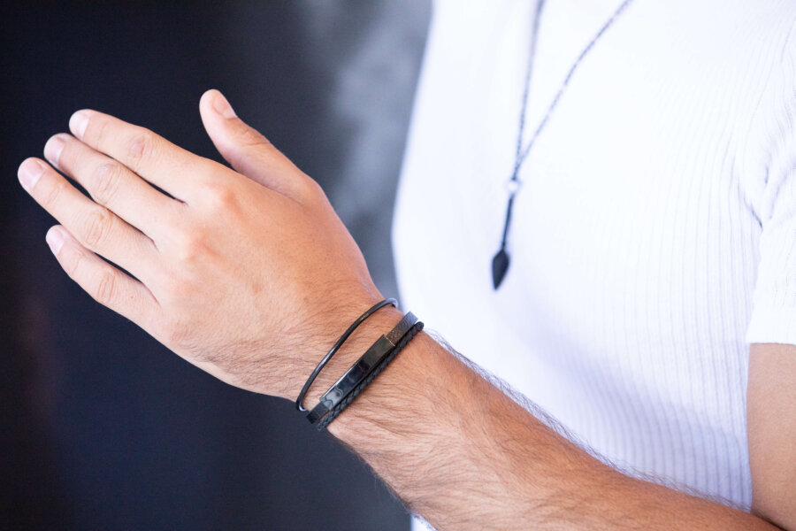 צמיד עור רנארדו לגבר צמיד עור רנארדו לגבר