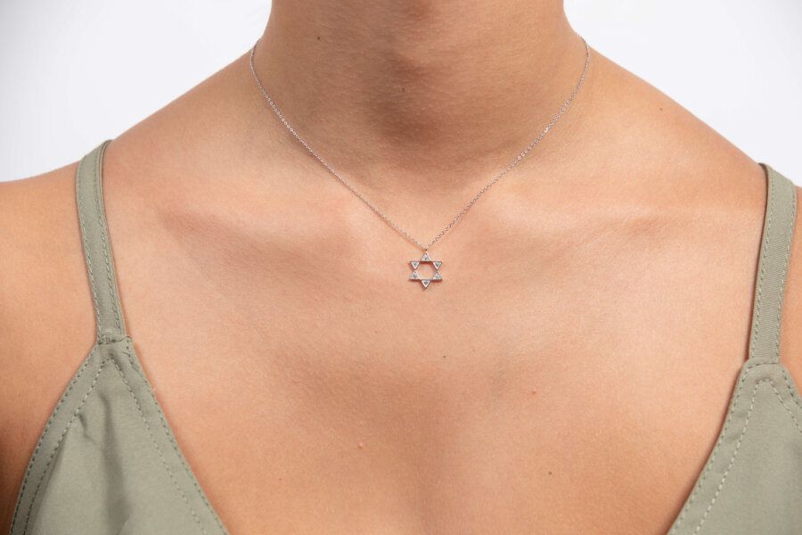 שרשרת מגן דוד עדינה שרשרת מגן דוד עדינה